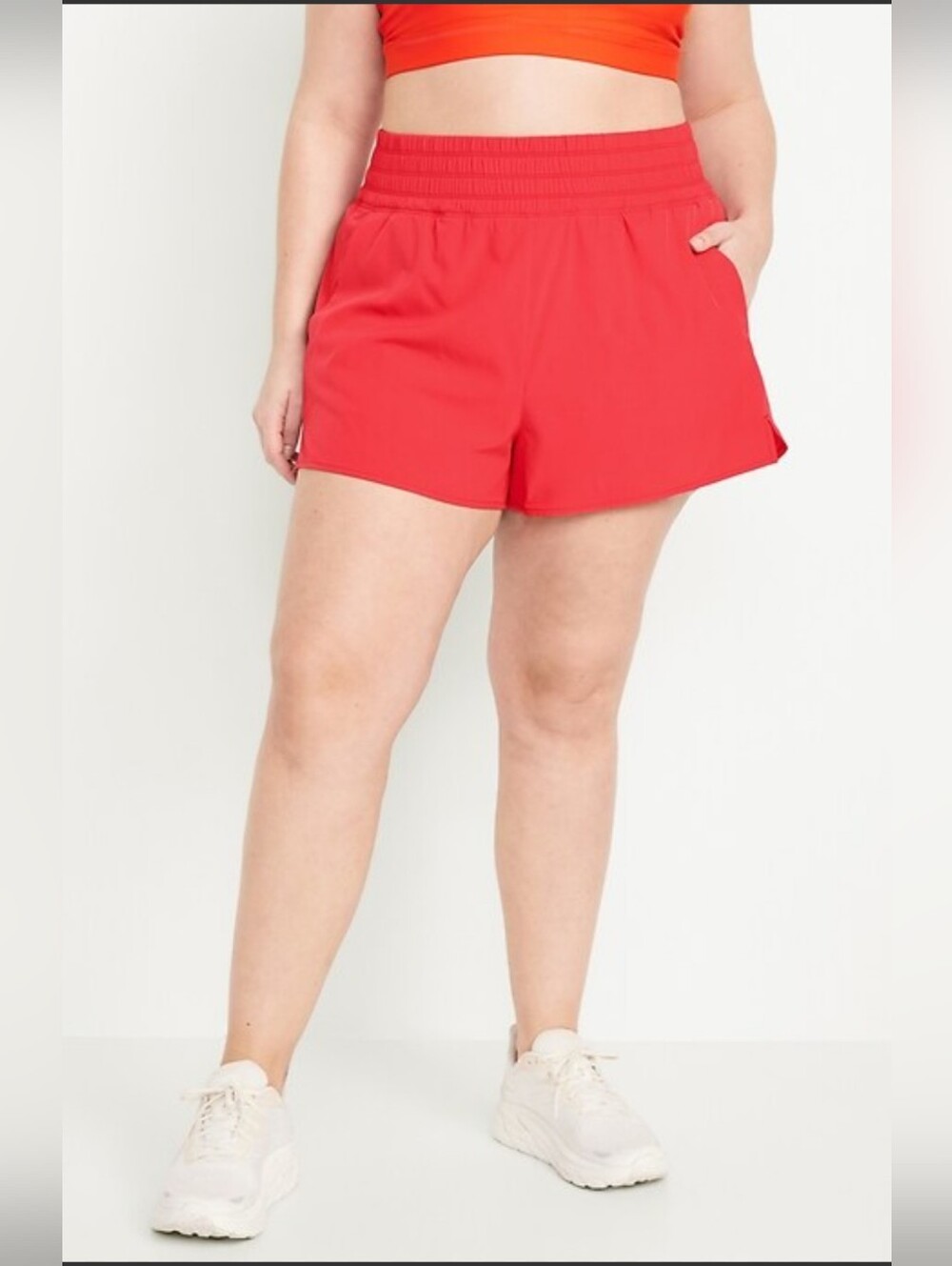 Old Navy Extra High-Waisted Run Shorts Everyday Active Red Women's Sz 3X NWT